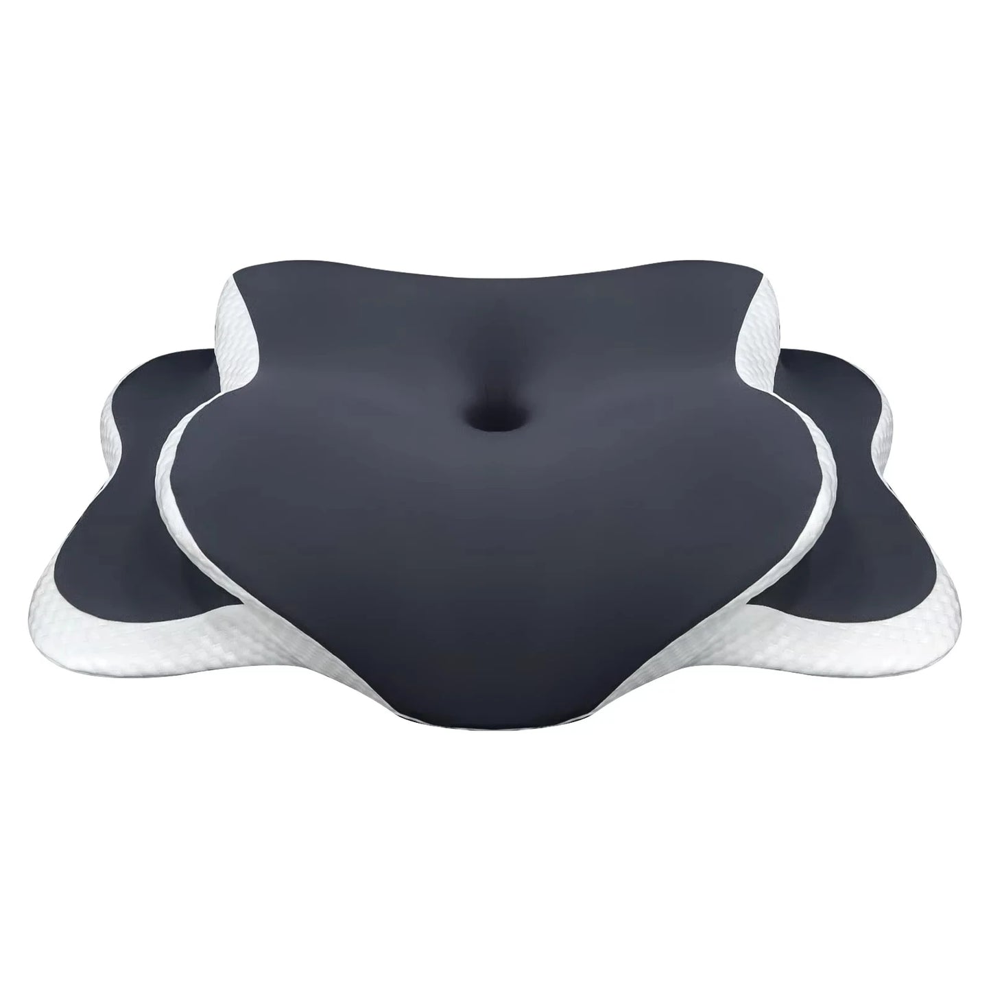 Ergonomic Cervical Pillow Memory Foam Pillow Neck Pain Relief Comes With Ice Silk Pillowcase Adjustable For Back Side Sleepers