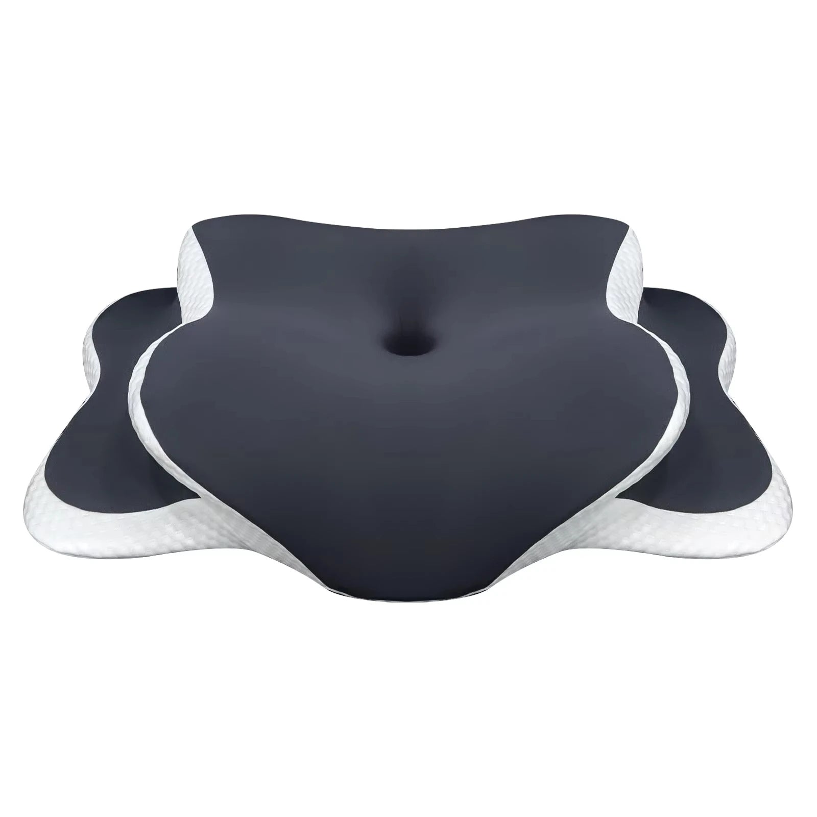 Ergonomic Cervical Pillow Memory Foam Pillow Neck Pain Relief Comes With Ice Silk Pillowcase Adjustable For Back Side Sleepers